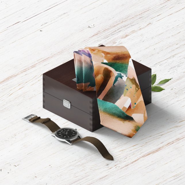 Modern Earth Tones Abstrakt Terracotta Brown Slips (Skapare uppladdad)