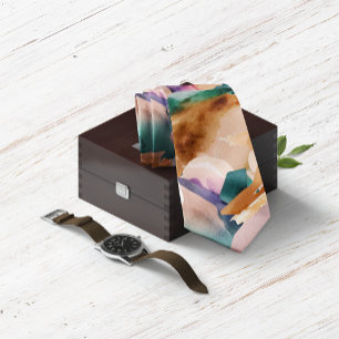 Modern Earth Tones Abstrakt Terracotta Teal Slips