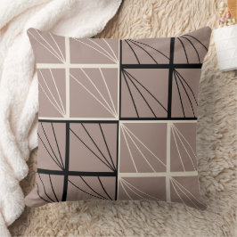Modern Earth Tones Geometric Dekorativ kudde