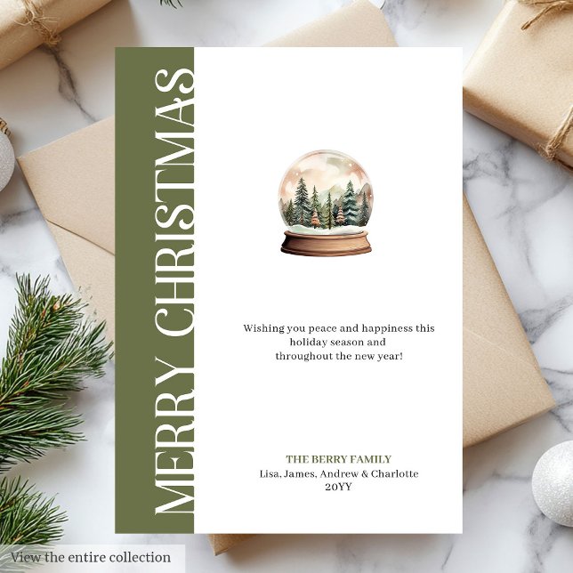 Modern Earthy Colors Holiday Card Digital File Julkort (Modern Earthy Colors Holiday Card Digital File)