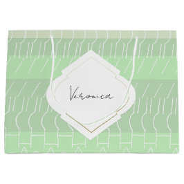 Modern Earthy Grönt Tones Geometric Mönster