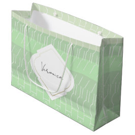 Modern Earthy Grönt Tones Geometric Mönster