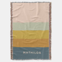 Modern Earthy Stripe Personlig Namn Mysigt