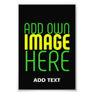 MODERN EDBAR ENKEL SVART BILD TEXTMALL FOTOTRYCK