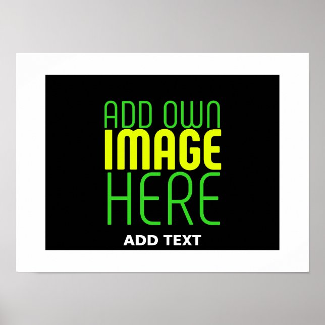 MODERN EDBAR ENKEL SVART BILD TEXTMALL POSTER (Framsidan)