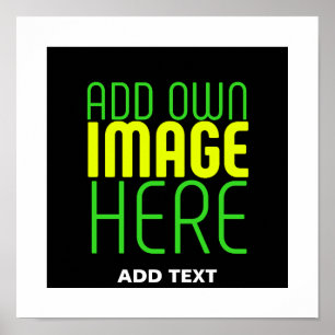 MODERN EDBAR ENKEL SVART BILD TEXTMALL POSTER