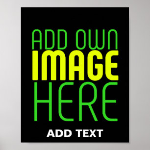 MODERN EDBAR ENKEL SVART BILD TEXTMALL POSTER