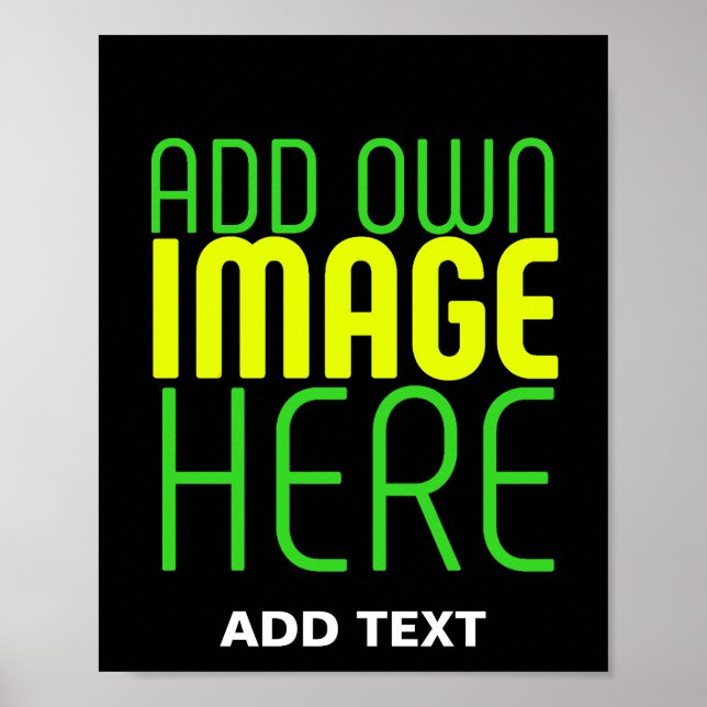 MODERN EDBAR ENKEL SVART BILD TEXTMALL POSTER (Framsidan)