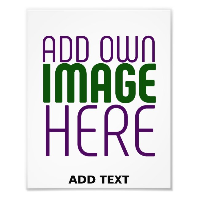 MODERN EDBAR ENKEL VIT BILDS TEXTMALL FOTOTRYCK (Framsidan)