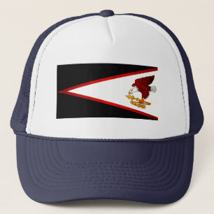 Modern edgy samoansk flagga truckerkeps