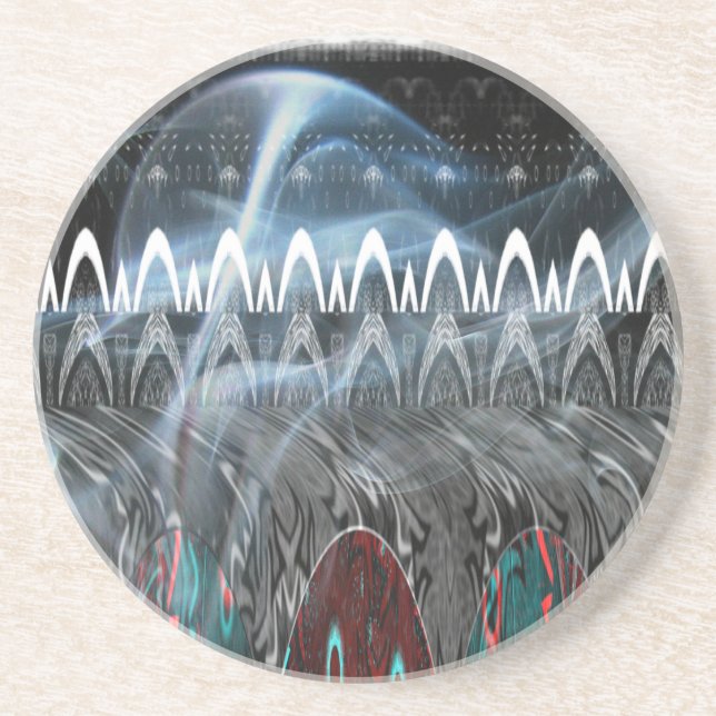 Modern Edgy stamdesign. Underlägg Sandsten (Framsidan)