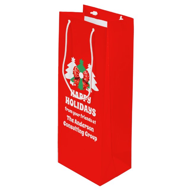 Modern Editable Business Glad helg Corporation (Framsidan Vinklad)