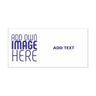 MODERN EDITABLE WHITE IMAGE TEXT TEMPLATE VIOLET SJÄLVFÄRGANDE STÄMPEL