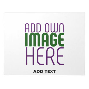 MODERN EDITBAR ENKEL VIT BILD TEXTMALL ANTECKNINGSBLOCK