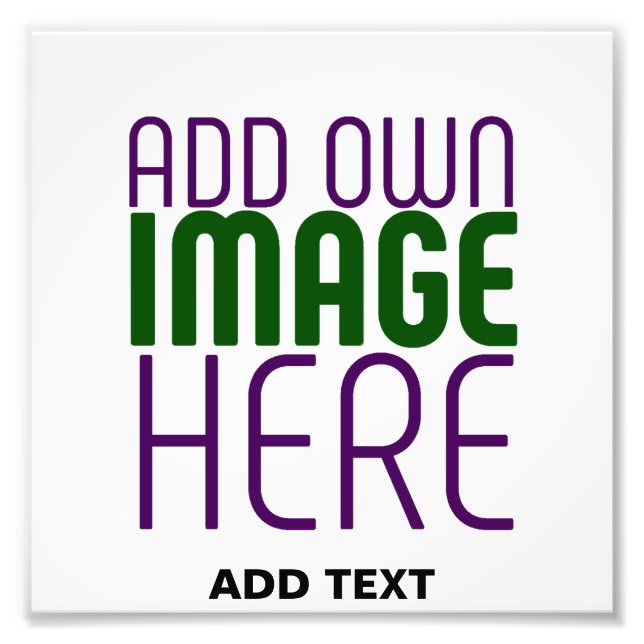 MODERN EDITBAR ENKEL VIT BILD TEXTMALL FOTOTRYCK (Framsidan)