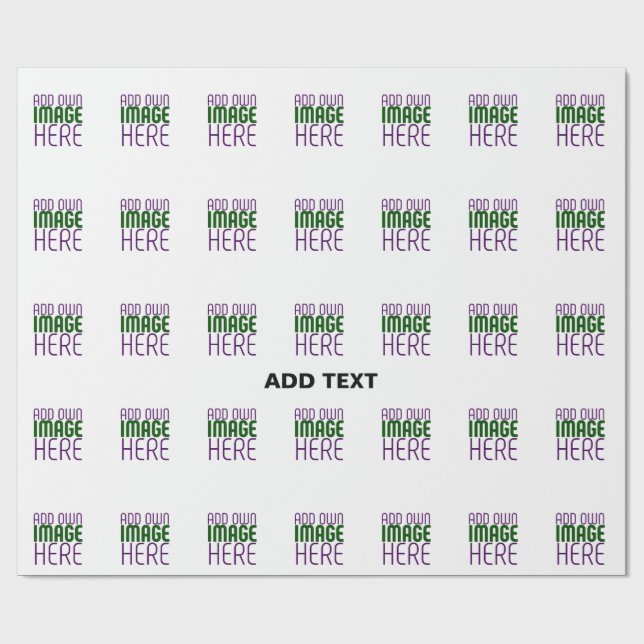 MODERN EDITBAR ENKEL VIT BILD TEXTMALL PRESENTPAPPER (Platt)