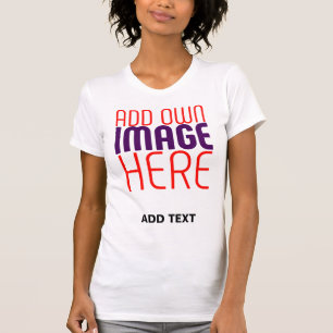 MODERN EDITBAR ENKEL VIT BILD TEXTMALL T SHIRT