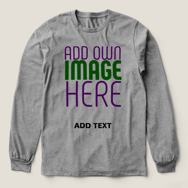 MODERN EDITERBAR ENKEL ASK BILD TEXTMALL T SHIRT (Design framsida)