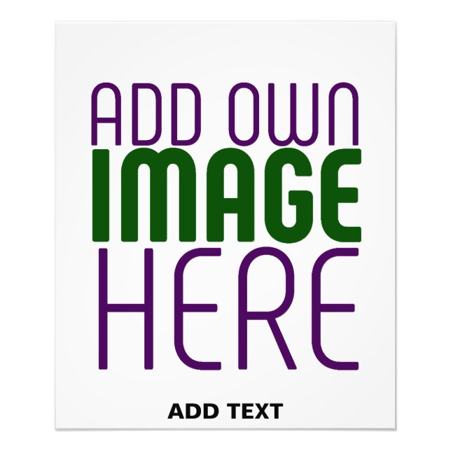 MODERN EDITERBAR ENKEL VIT BILD TEXTMALL FOTOTRYCK (Framsidan)
