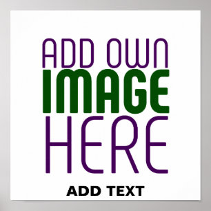 MODERN EDITERBAR ENKEL VIT BILDS TEXTMALL POSTER