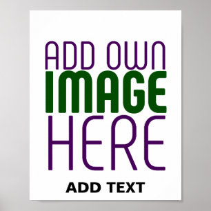 MODERN EDITERBAR ENKEL VIT BILDS TEXTMALL POSTER