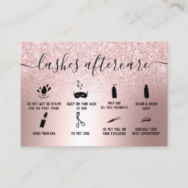 Modern efterbehandling av ro guld glitter visitkort