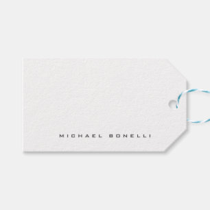 Modern Egen Namn Professionell Minimalistisk Enkel Presentetikett