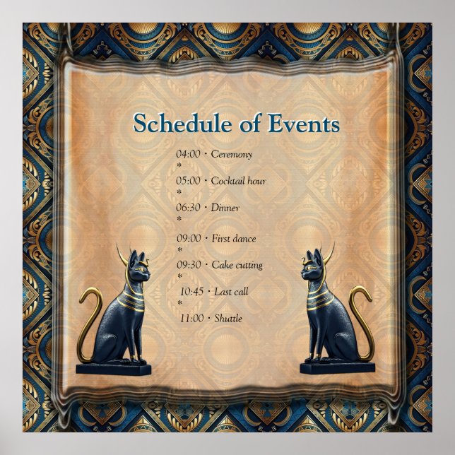 Modern egyptisk, islamisk, arabisk och afrikansk d poster (Framsidan)