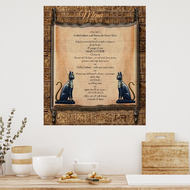 Modern egyptisk, islamisk, arabisk och afrikansk d poster (Kök)