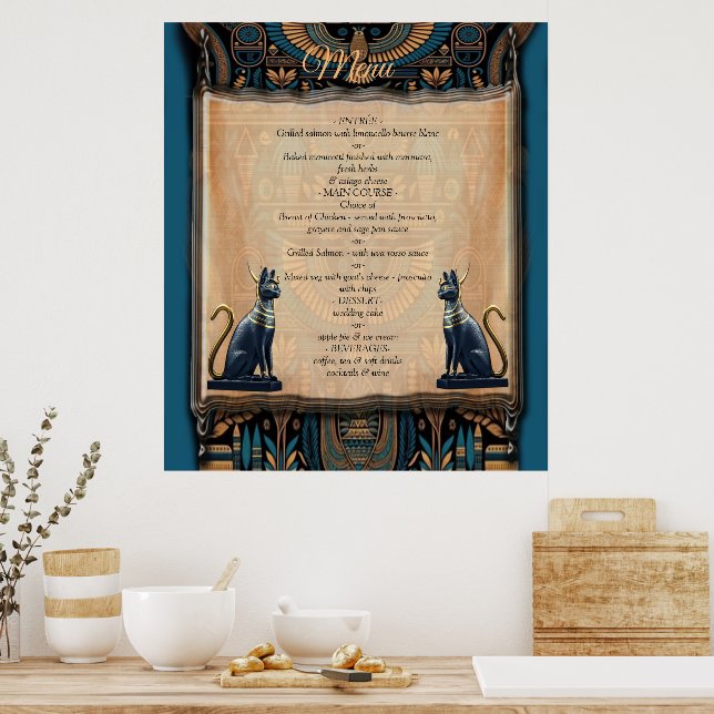 Modern egyptisk, islamisk, arabisk och afrikansk d poster (Kök)
