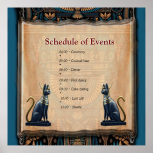 Modern egyptisk, islamisk, arabisk och afrikansk d poster