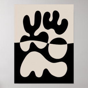 Modern ekologisk abstraktion från mitten av århund poster