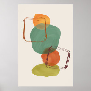 Modern ekologisk form Contemporary Artikel 1 Poster