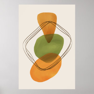 Modern ekologisk form Contemporary Artikel 3 Poster