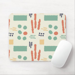 Modern ekologisk form Mousepad | Retro Warm Seamle Musmatta