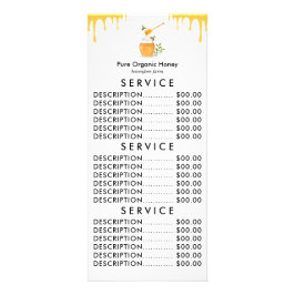 Modern ekologisk honungsodling reklamkort