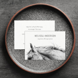 Modern ekvin Chiropractor Physioterapist Photo Visitkort