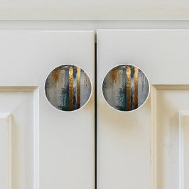 Modern Elegance Abstrakt Guld Knopp