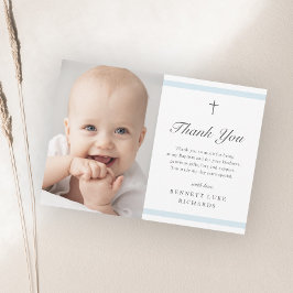 Modern Elegance Boys Baptism Tack Kort
