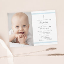 Modern Elegance Boys Photo Baptism