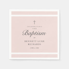 Modern elegance Girls Baptism Pappersservett