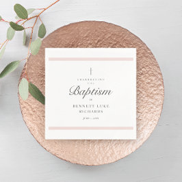 Modern elegance Girls Baptism Pappersservett