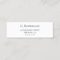 Modern elegance Pure. Minimal typ. Adress 05a.