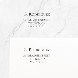 Modern elegance Pure. Minimal typ. Adress 05a. Självfärgande Stämpel