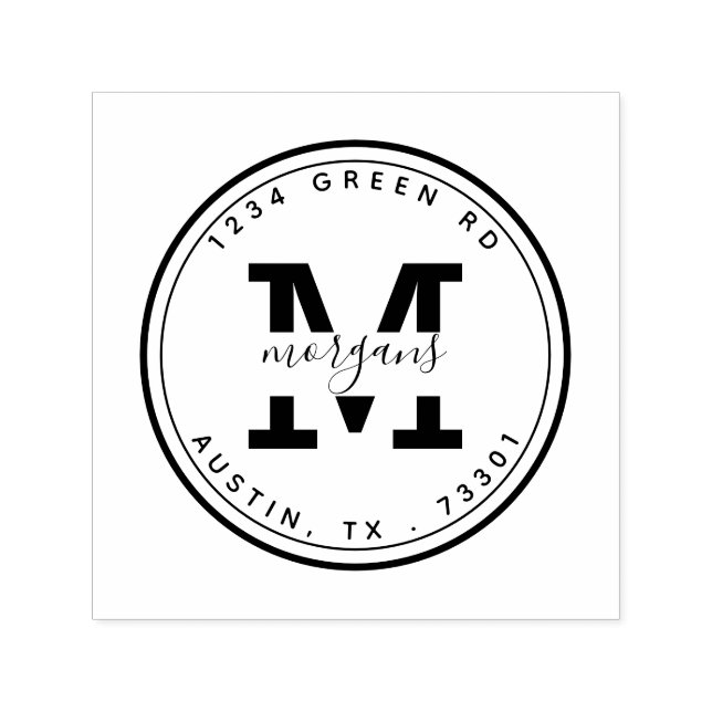 Modern elegance | Självbläckgummi Frimärke Självfärgande Stämpel (Design)