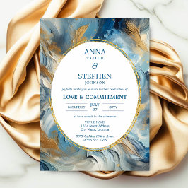 Modern Elegans: Engagemangs Ceremoni Inbjudningar