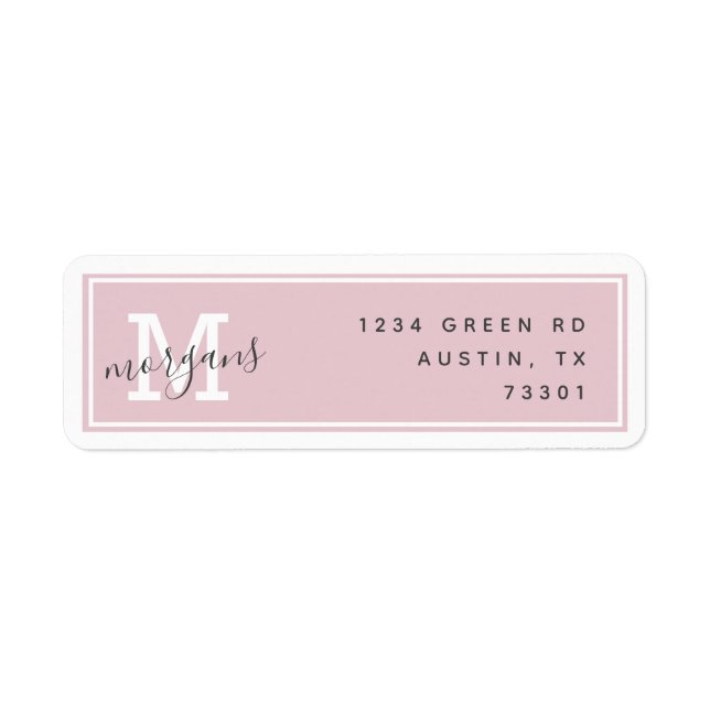 Modern Elegans | Returadressetikett Returadress Etikett (Framsidan)