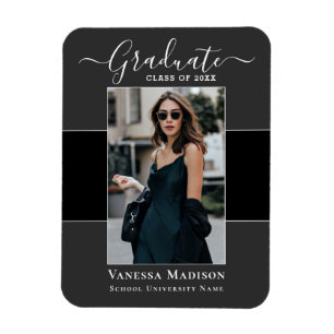 Modern Elegant 1 Fotomeddelande Magnet