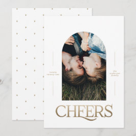 Modern elegant 1 fototypografi guld jul