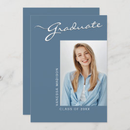 Modern Elegant | 1 Photo Grad Meddelande